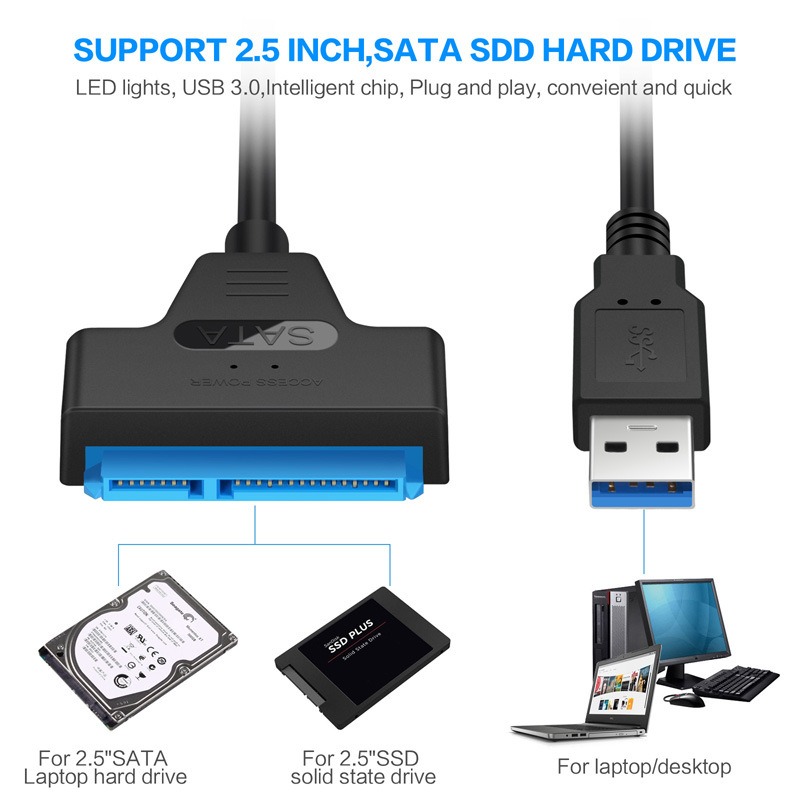 SATA Easy Drive Cable 2.5-inch Hard Disk Cable USB3.0 to SATA Easy Drive Cable SATAIII - Image 5