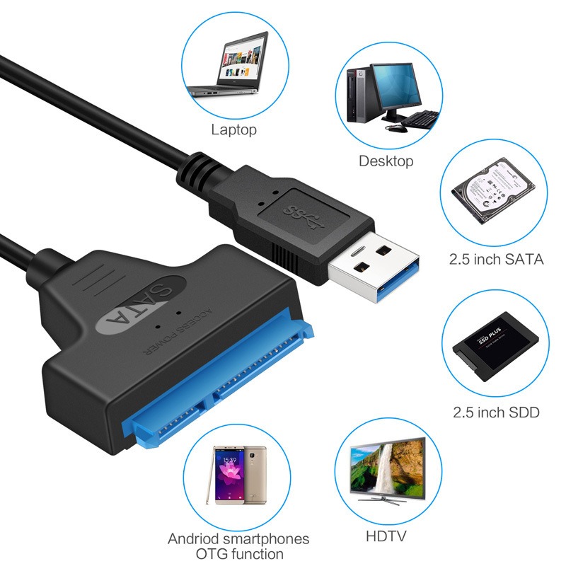 SATA Easy Drive Cable 2.5-inch Hard Disk Cable USB3.0 to SATA Easy Drive Cable SATAIII - Image 3