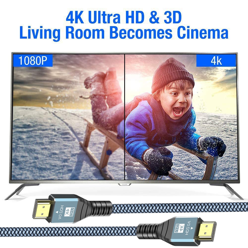 HDMI Cable Nylon Braided Aluminum Alloy High Quality 4K60 TV Connection Cable HDMI HD Cable 8K60 - Image 5