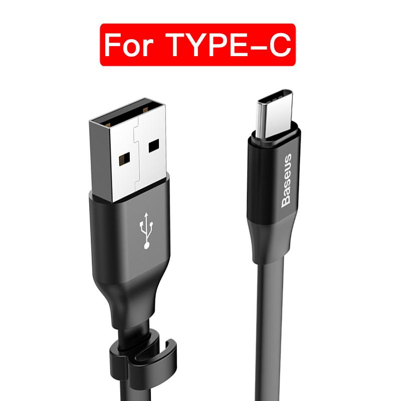 Baseus Portable C-Type Cable for Cell Phone Charger Cable Fast Charge USB C-Type Cable - Image 3