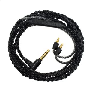 531271030 Senhai IE40 PRO wired control with microphone silver plated headphones audio cable upgrade cable replacement cable