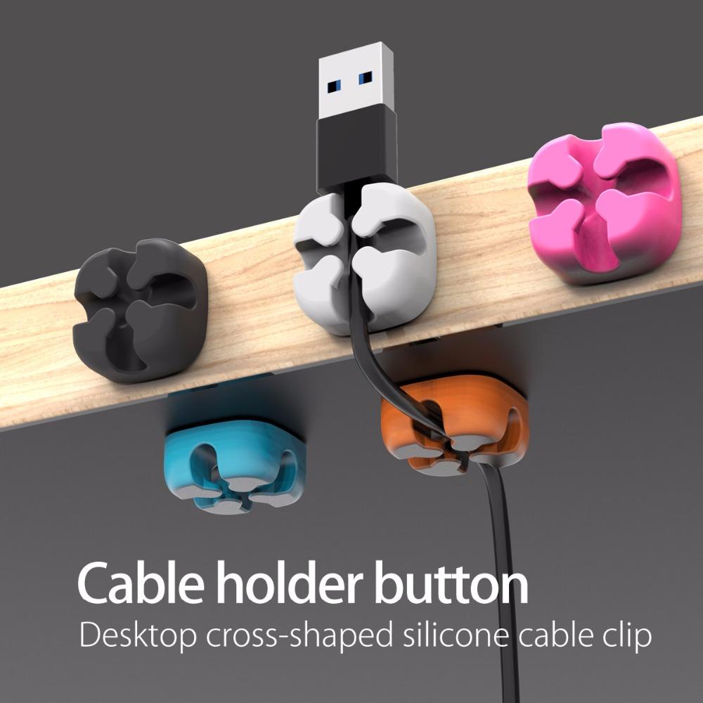 ORICO 10Pcs Colorful Cable Winder Wire Storage Silicon Cable manager Holder Desk Tidy Organiser For Digital Cable - Image 2
