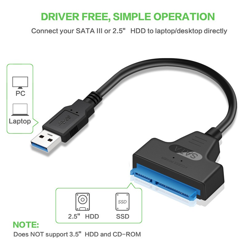 SATA Easy Drive Cable 2.5-inch Hard Disk Cable USB3.0 to SATA Easy Drive Cable SATAIII - Image 2